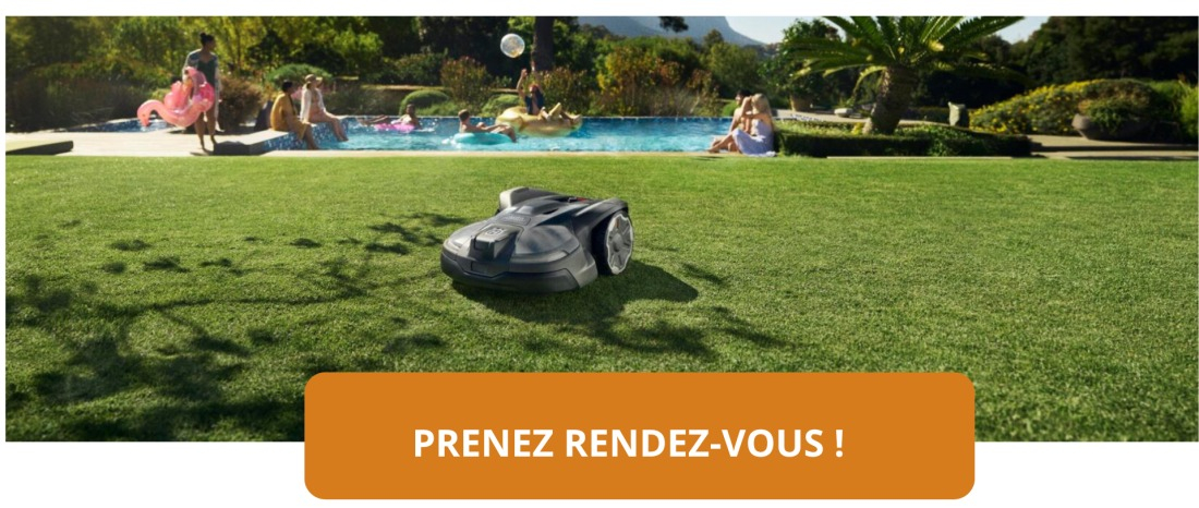 mise en service d'un robot tondeuse chez un particulier