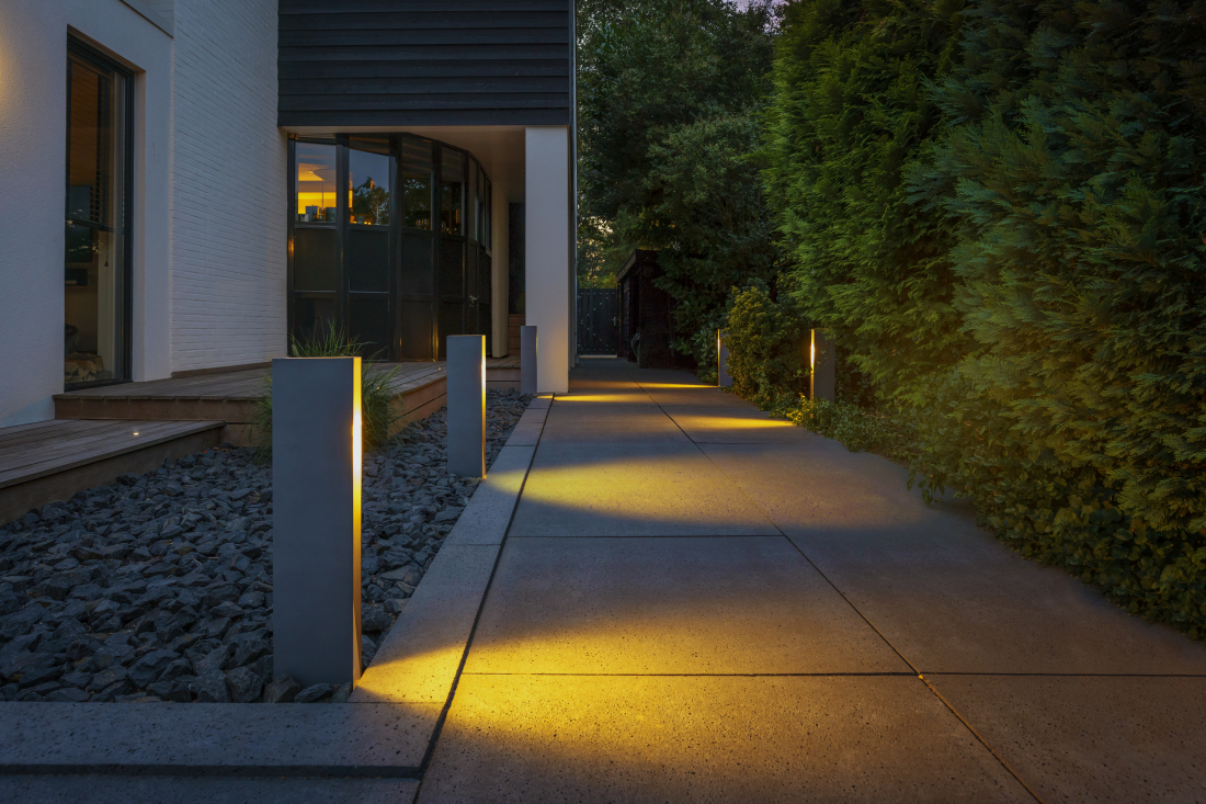 Mise en valeur de l'am&eacute;nagement le soir