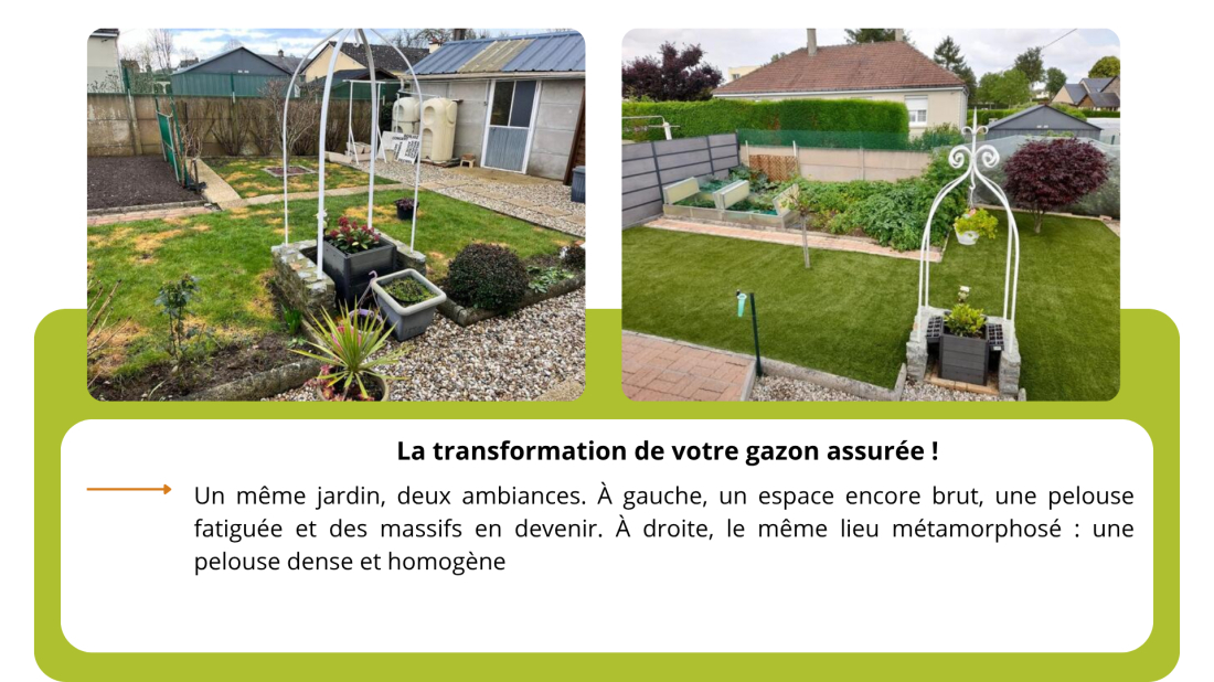 Transformation de gazon