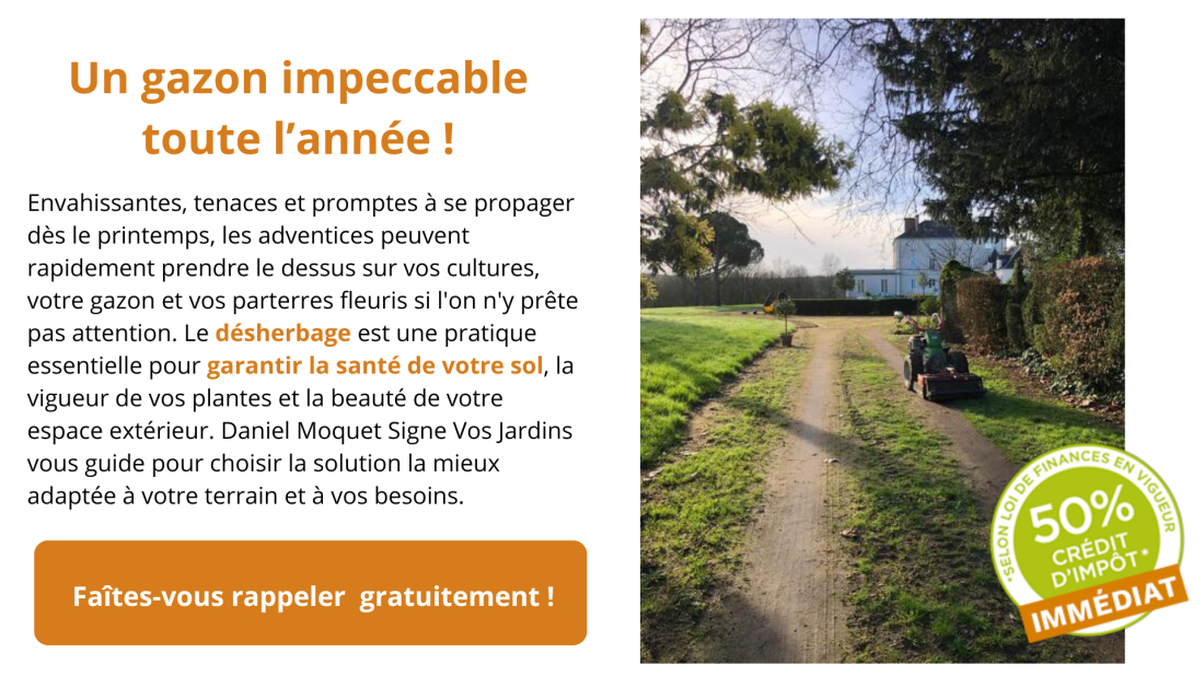 d&eacute;sherbage du jardin