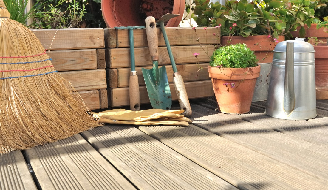 Un terrrasse  propre & bien rang&eacute;e pour profiter pleinement de votre jardin
