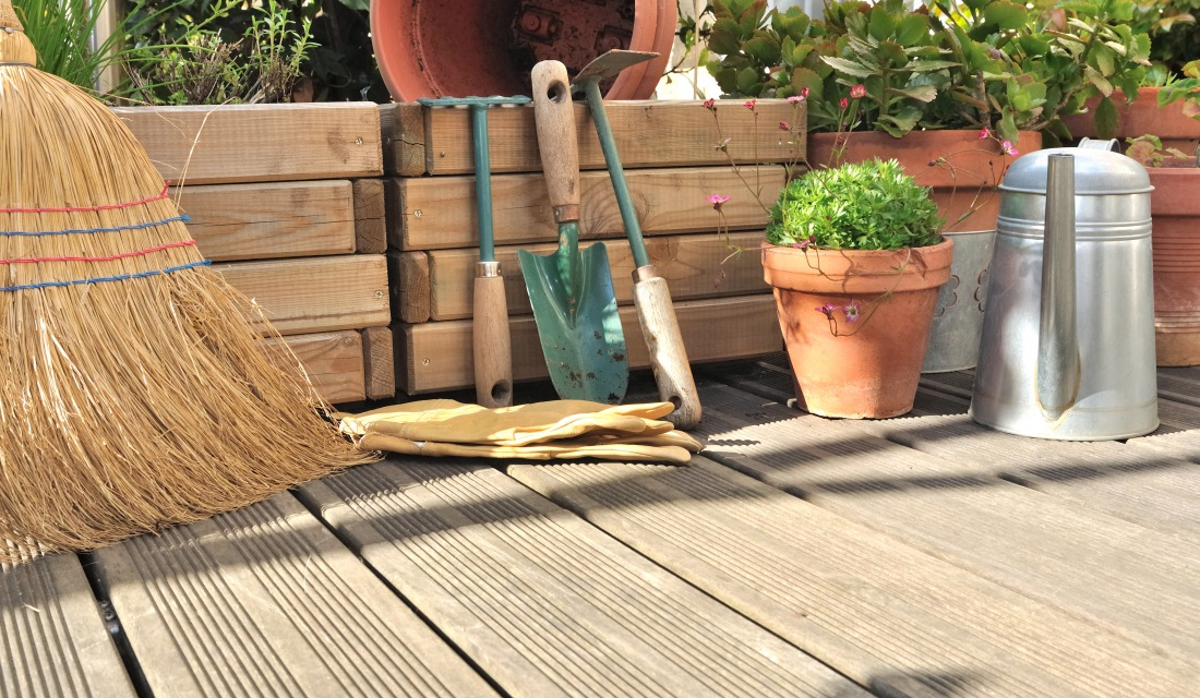 Un terrrasse  propre & bien rangée pour profiter pleinement de votre jardin