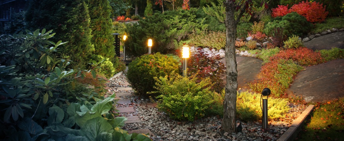 Mise en valeur du jardin &eacute;clair&eacute;