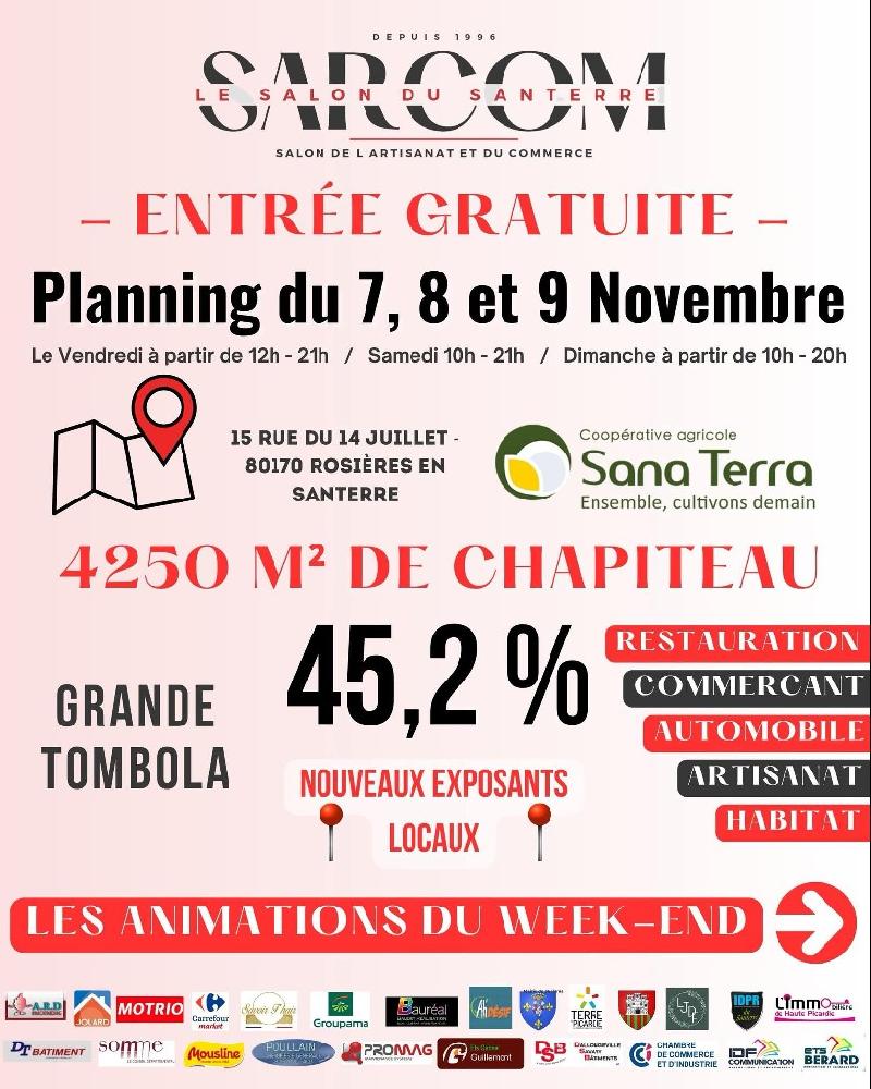 Venez nous rencontrer au salon SARCOM !