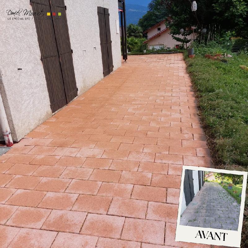 Avant/Après - Nettoyage d'une allée