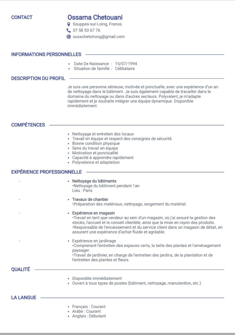 Prestations deaménagement, detaille, d'entretien et denettoyage