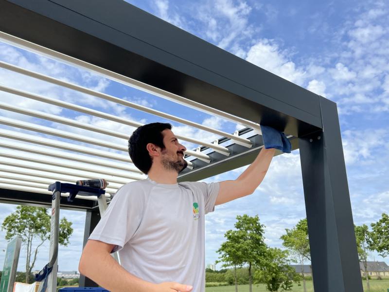 Nettoyage du auvent, pergola et carport 