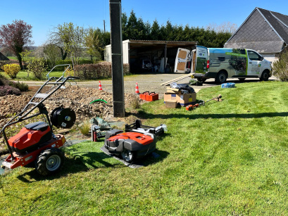 Installation robot tondeuse